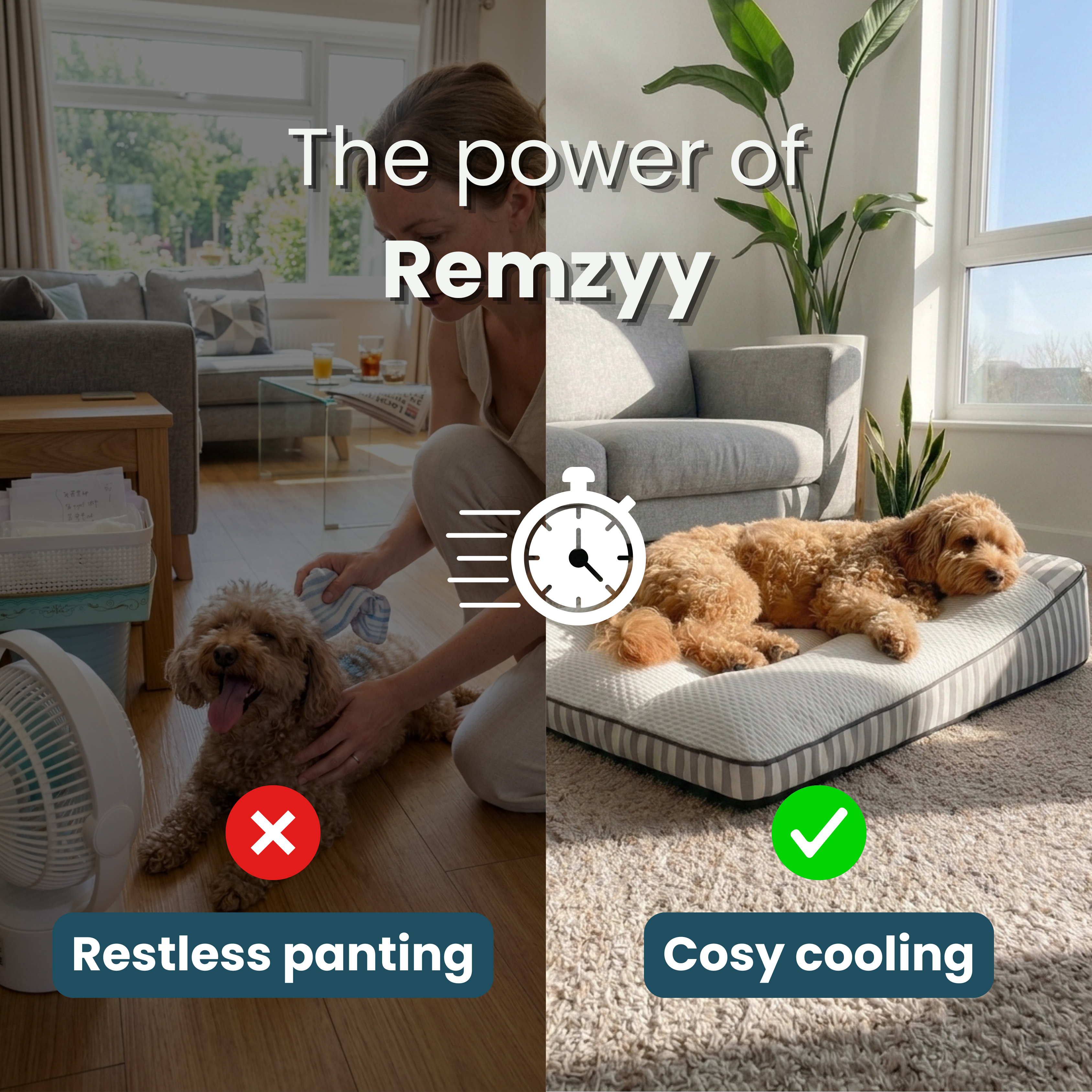 Remzyy™ Ice Crystal Cooling Cushion