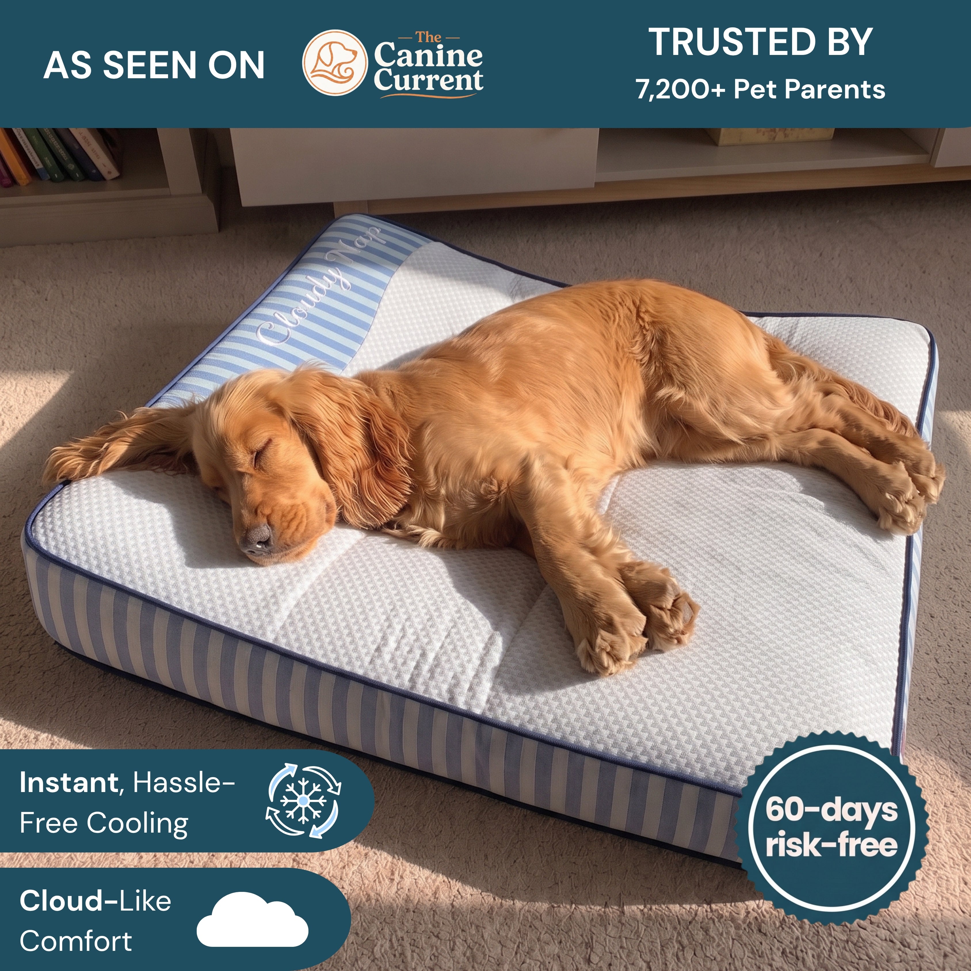 Remzyy™ Ice Crystal Cooling Cushion